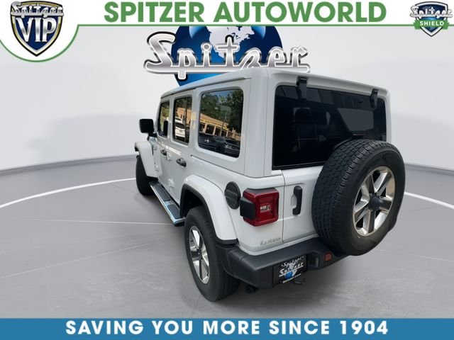 Used 2021 White Jeep Unlimited Sahara image 8