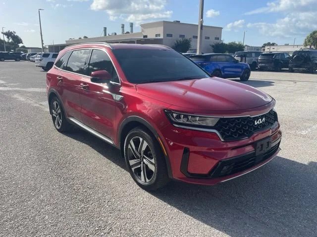 Used 2023 Runway Red Kia EX image 1