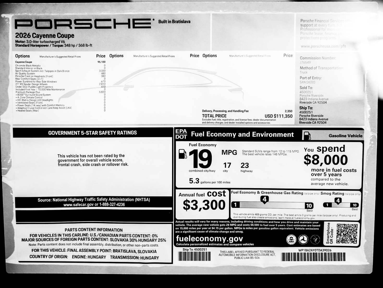 New 2026 CHROMITE BLACK Porsche Coupe image 34