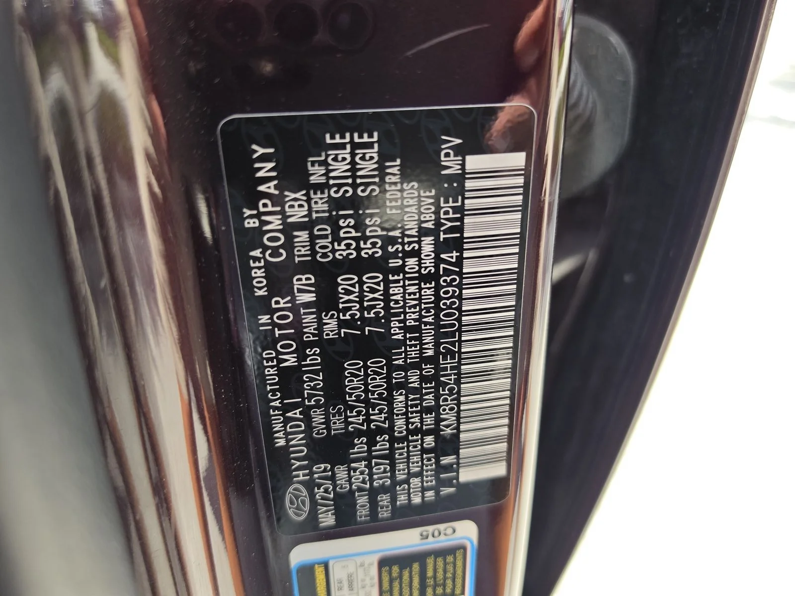 Used 2020 Red Hyundai Limited image 13