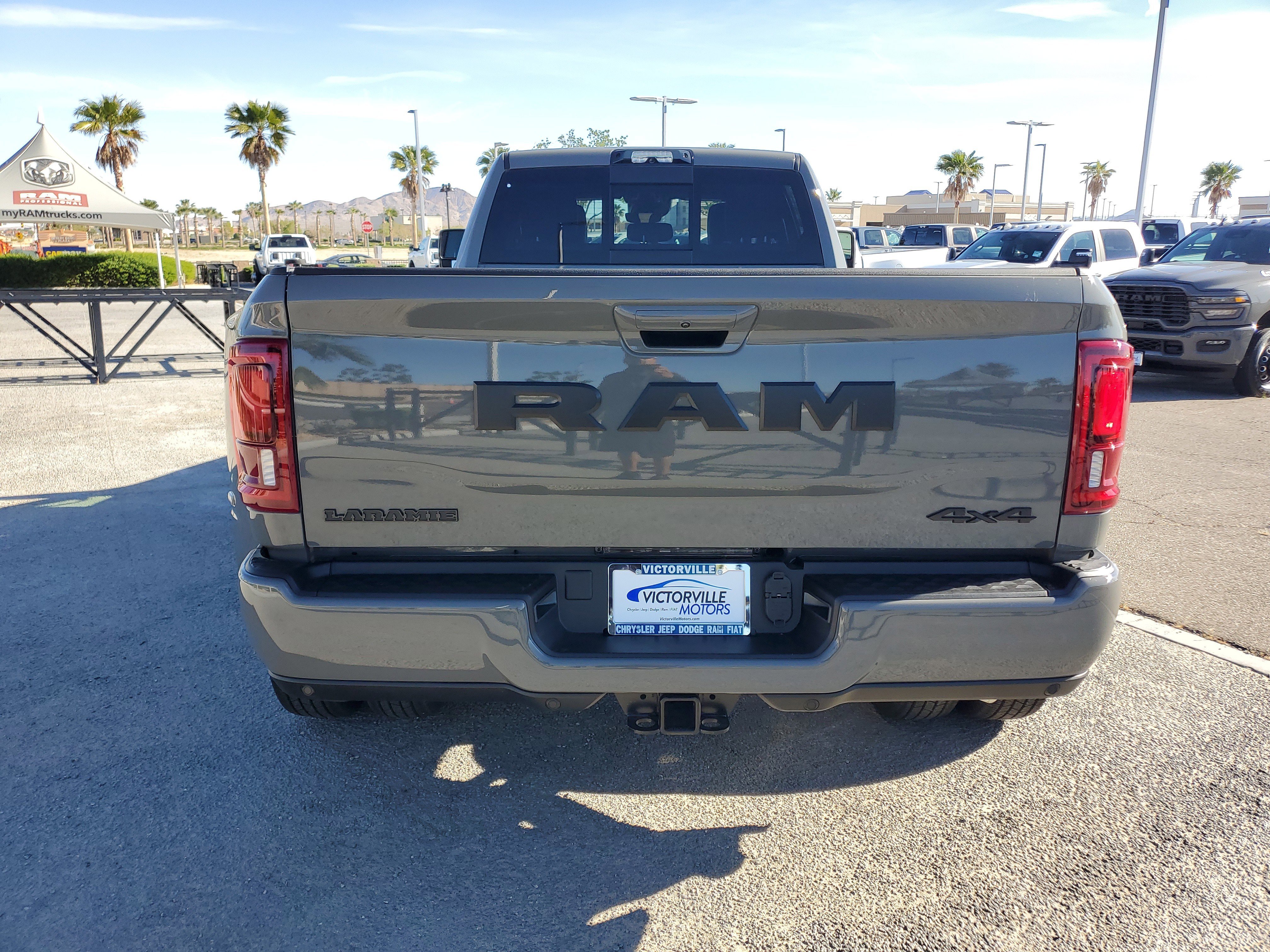 New 2026 Ceramic Gray Clear-Coat Exterior Paint RAM Laramie image 4