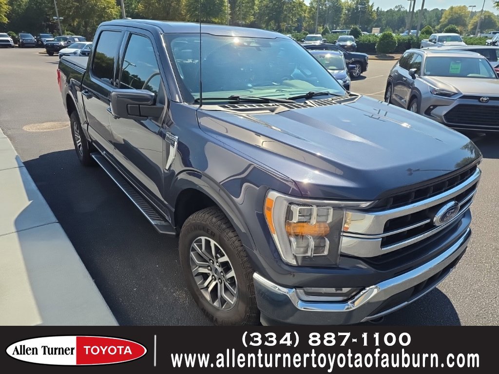 Used 2022 Blue Ford Lariat image 1