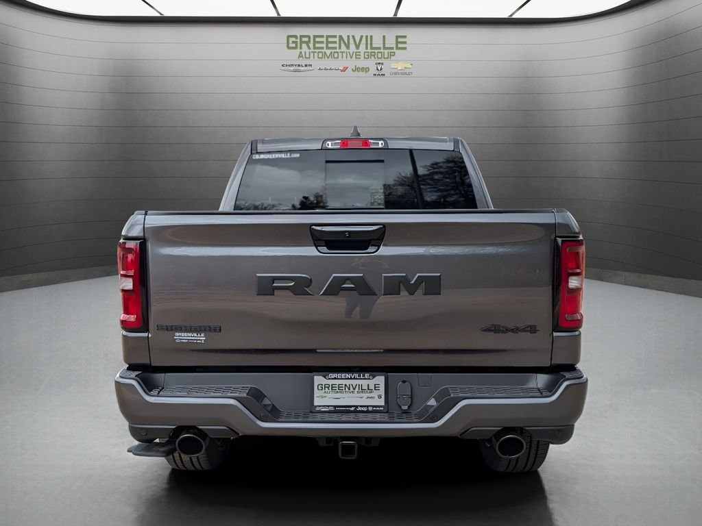 New 2026 Granite Crystal Metallic Clear-Coat Exterior Paint RAM Big Horn Night Edition Hemi 4x4 Crew Cab image 6