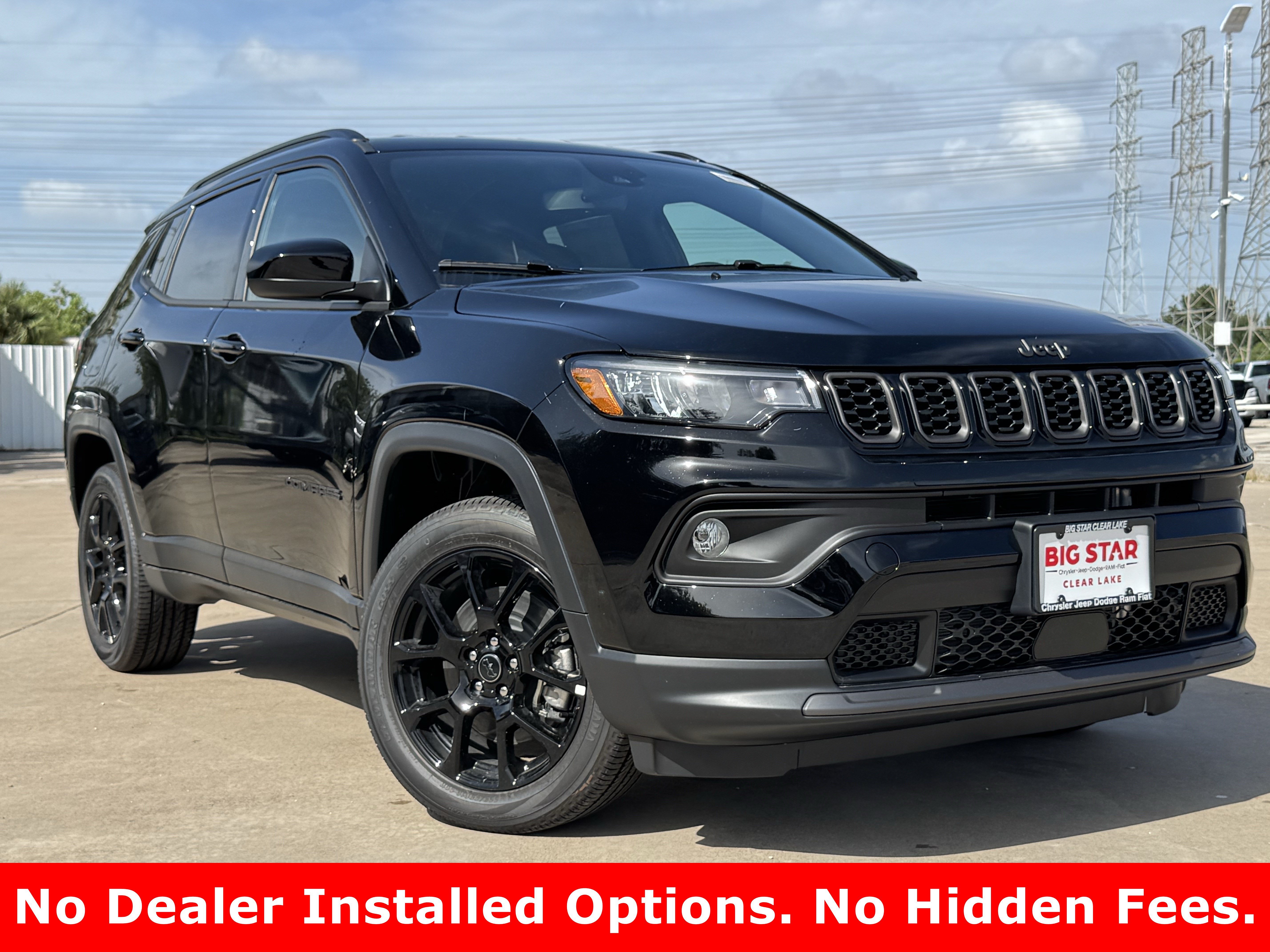 New 2026 Diamond Black Crystal Pearlcoat Jeep Latitude Altitude image 2