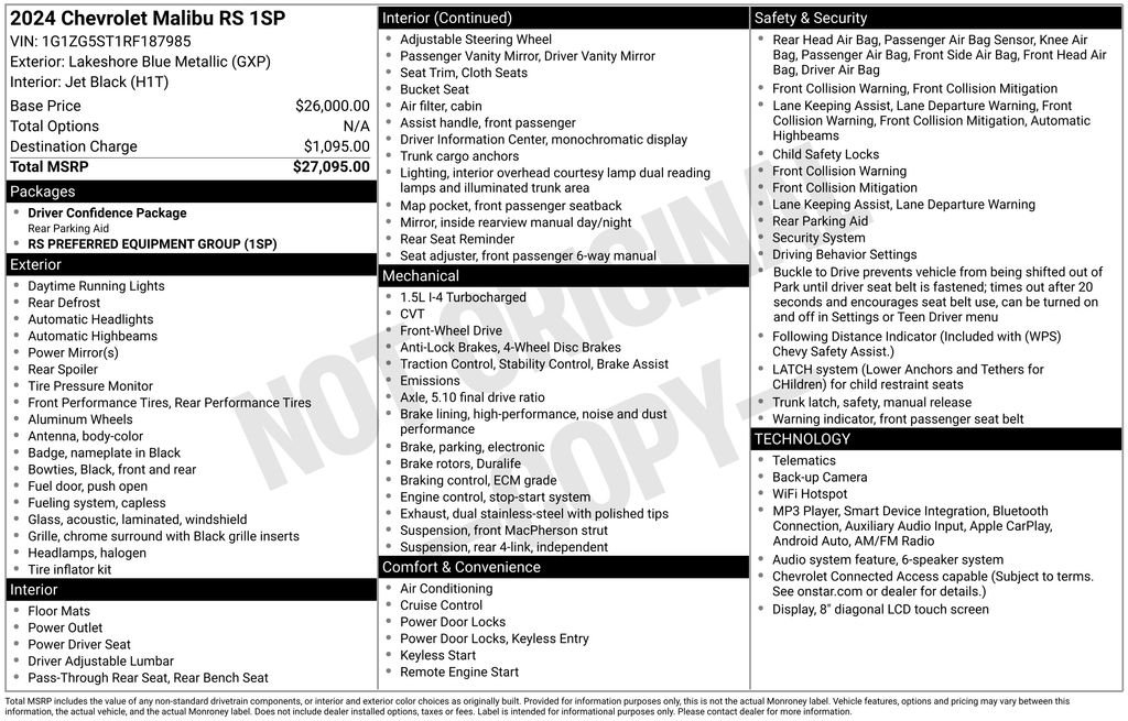 Used 2024 Blue Chevrolet RS image 28