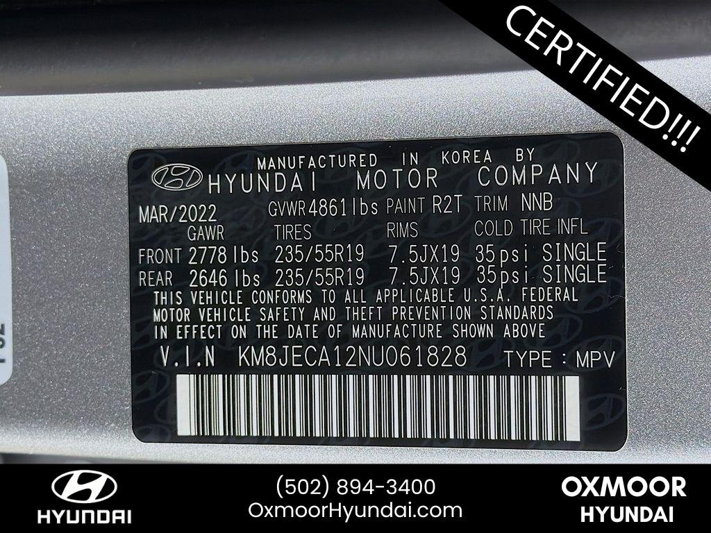 Used 2022 Shimmering Silver Hyundai Limited image 34