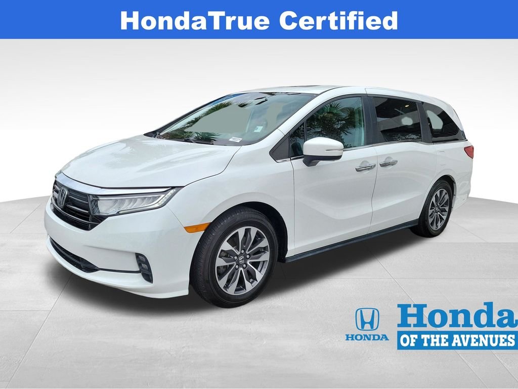 Certified Used 2021 Platinum White Pearl Honda EX-L image 2