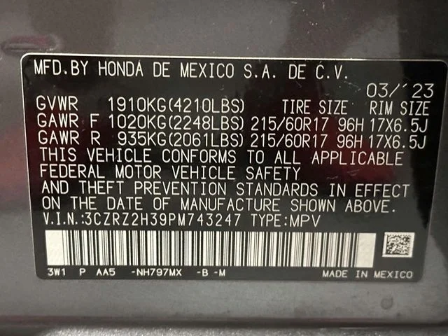Certified Used 2023 Modern Steel Metallic Honda AWD LX image 31