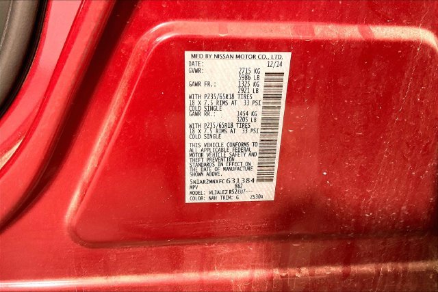 Used 2015 Red Nissan SV image 3