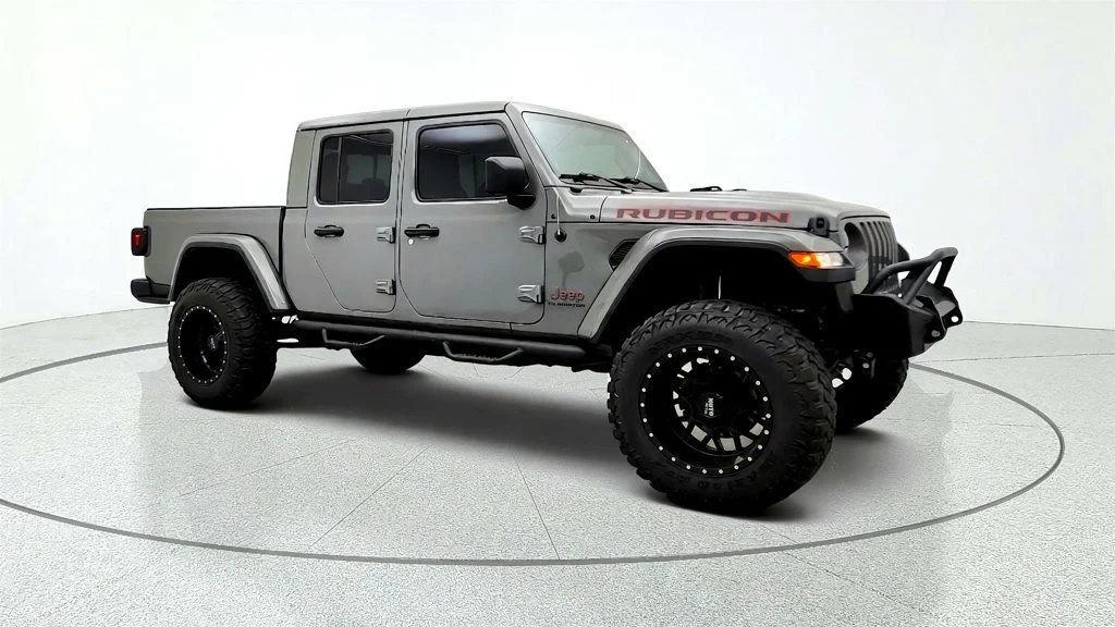 Used 2021 Sting-Gray Clearcoat Jeep Rubicon 4x4 w/ 8-Speed Auto & Freedom Top Hardtop image 3