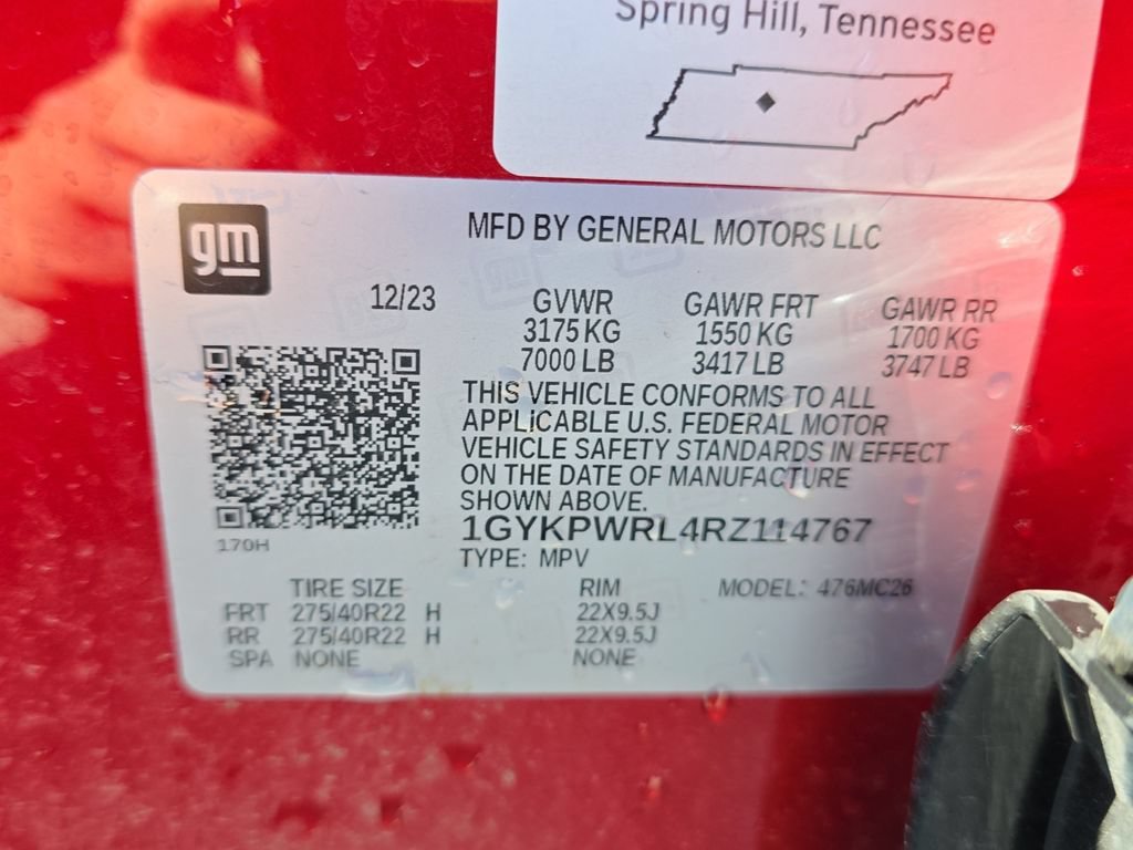 Used 2024 Radiant Red Tintcoat Cadillac Sport 3 image 21