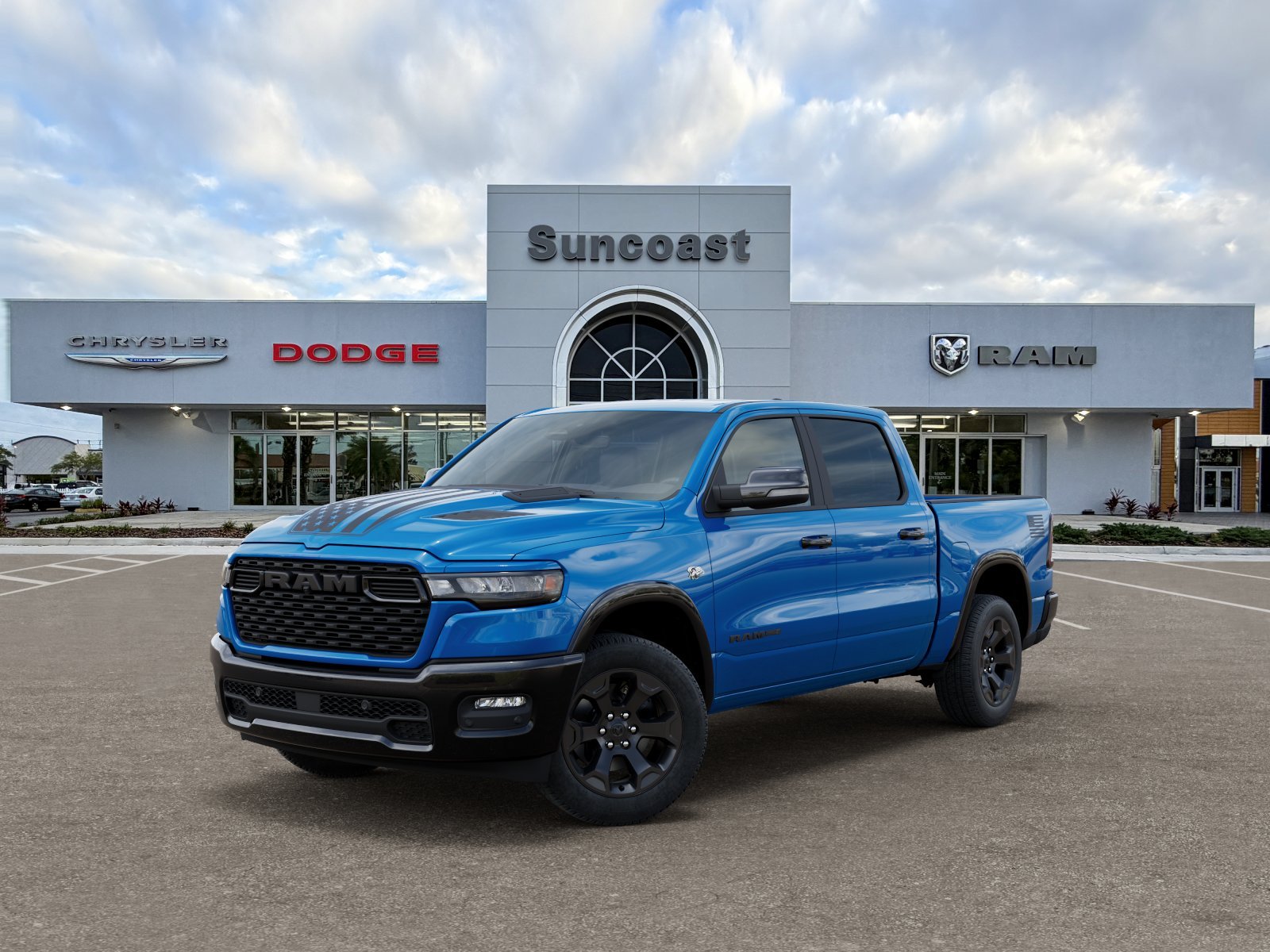 New 2026 Hydro Blue Pearl-Coat Exterior Paint RAM Big Horn/Lone Star image 33