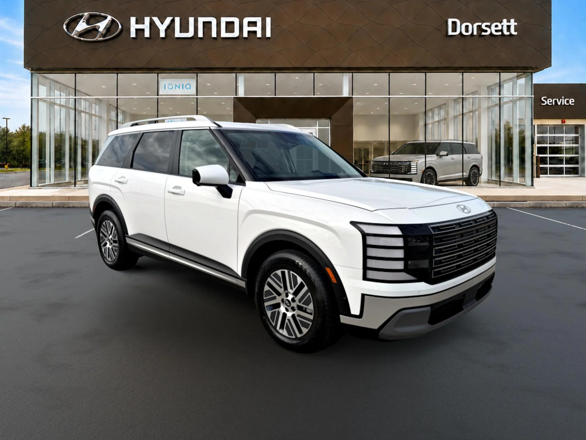 New 2026 Creamy White Pearl Hyundai SEL Premium 7P image 4