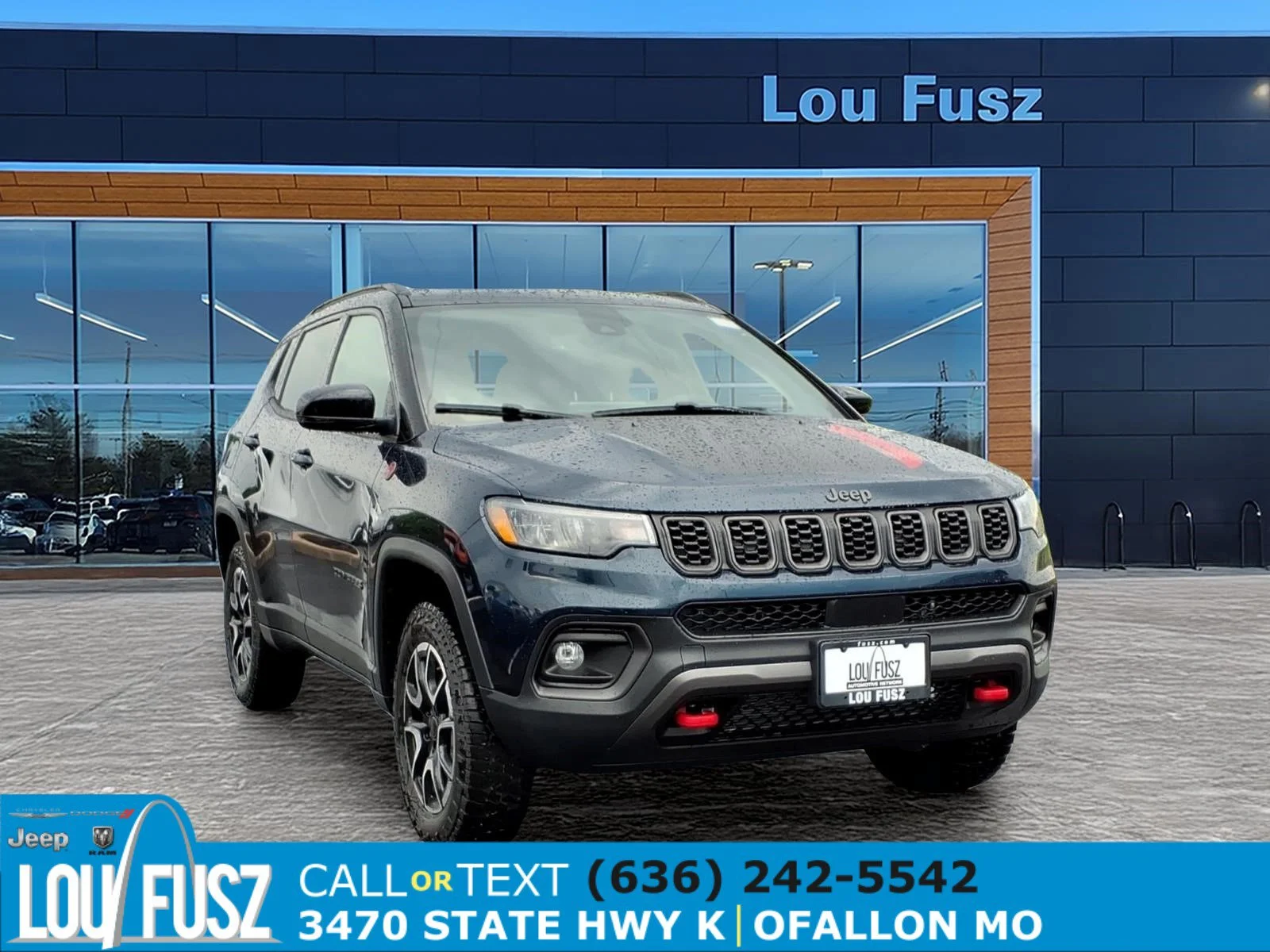 New 2026 Fathom Blue Pearl Coat Jeep Trailhawk image 1