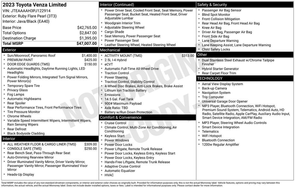 Used 2023 Red Toyota Limited image 6