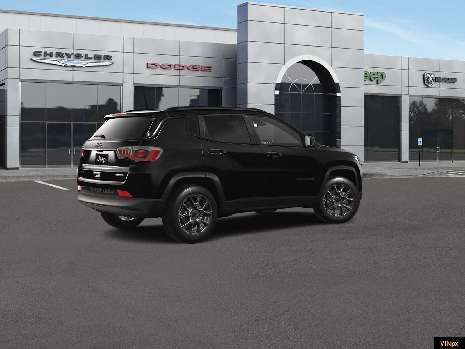 New 2026 Diamond Black Crystal Pearl-Coat Exterior Paint Jeep Latitude image 8