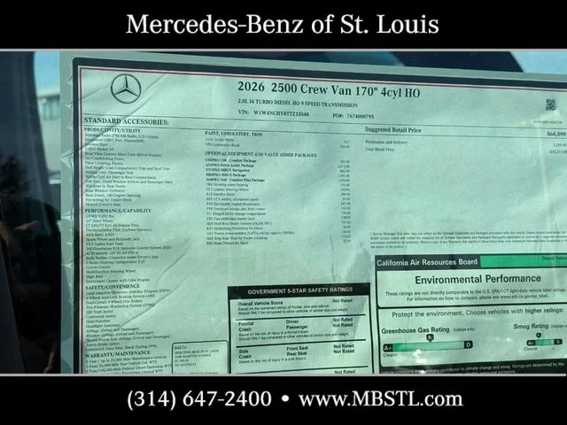 2026 Mercedes-Benz Sprinter Crew Van Base - Photo 6