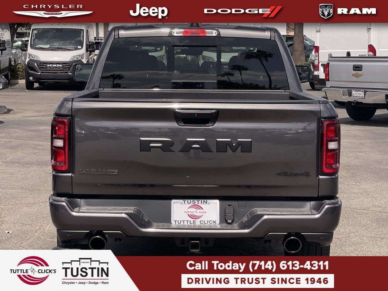 New 2026 Granite Crystal Metallic Clear-Coat Exterior Paint RAM Laramie image 11