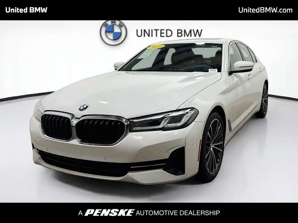Certified Used 2023 Alpine White BMW 530i image 1