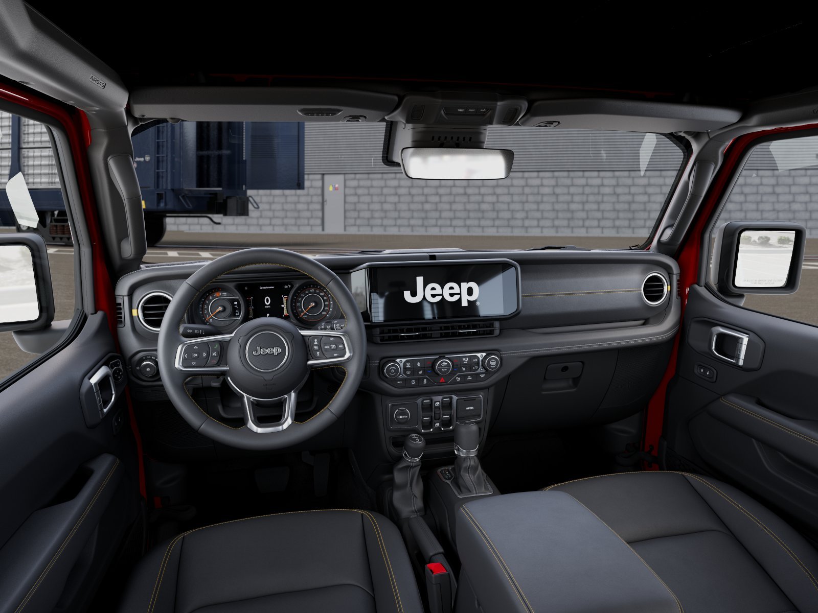 New 2026 Firecracker Red Clear-Coat Exterior Paint Jeep Sahara image 8