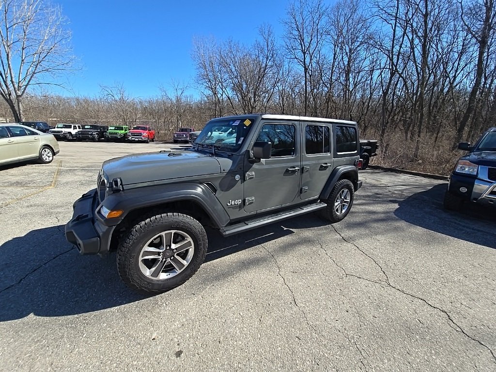 Used 2021 Jeep Wrangler Unlimited Sport S with VIN 1C4HJXDN3MW529640 for sale in Kansas City