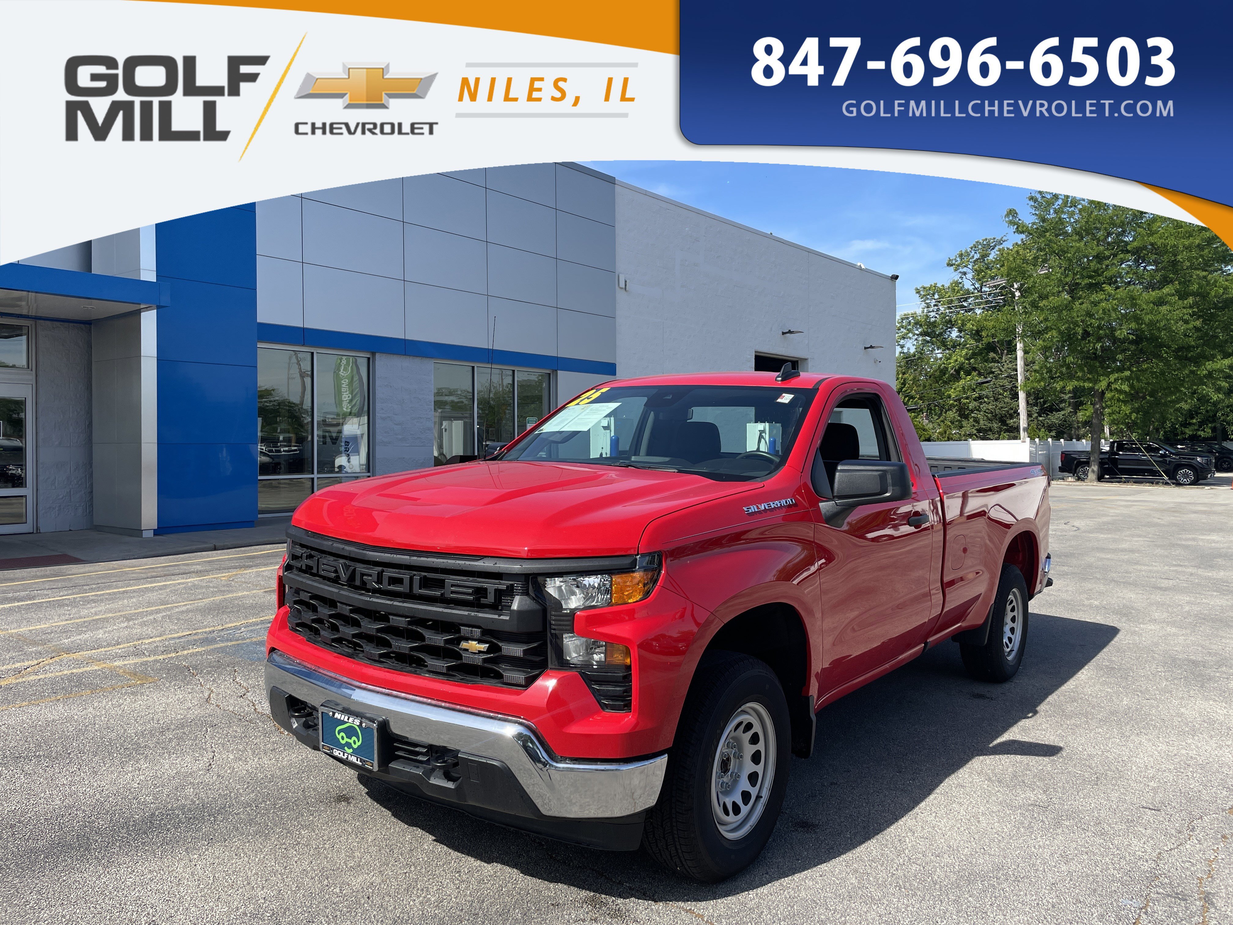 Used 2025 Red Hot Chevrolet Work Truck image 1