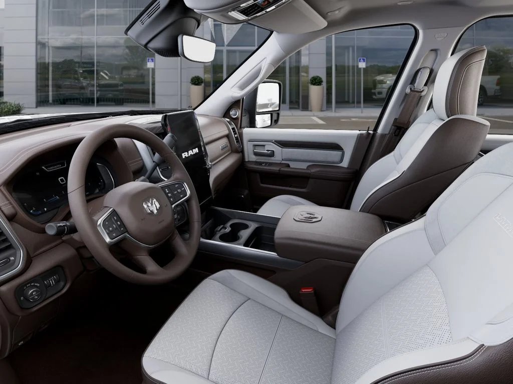 New 2026 Bright White Clear-Coat Exterior Paint RAM Laramie image 23