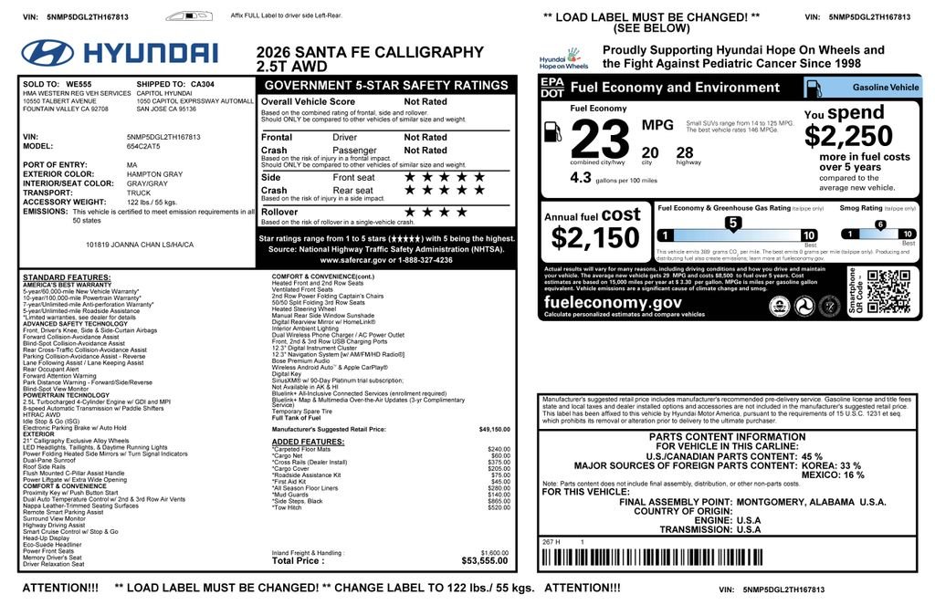 Certified Used 2026 Gray Hyundai Calligraphy image 4