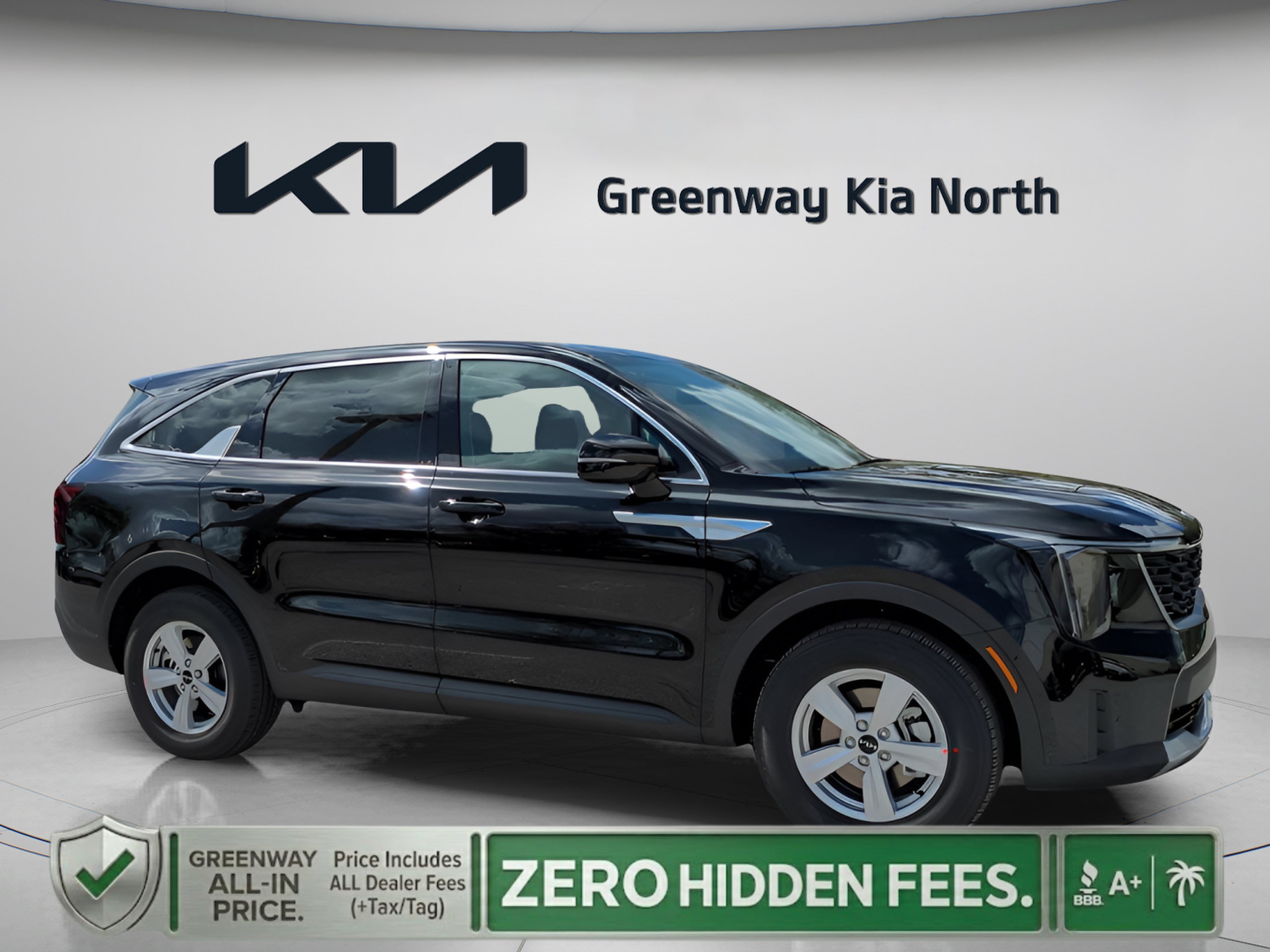 New 2026 Ebony Black Kia LX image 1