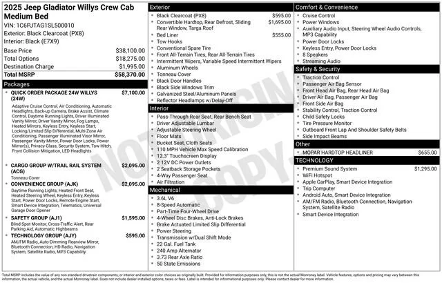 2025 Jeep Gladiator Willys Auto's photo