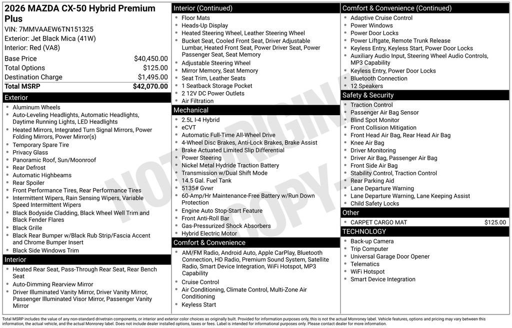 2026 Mazda CX-50 Premium Plus - Photo 18