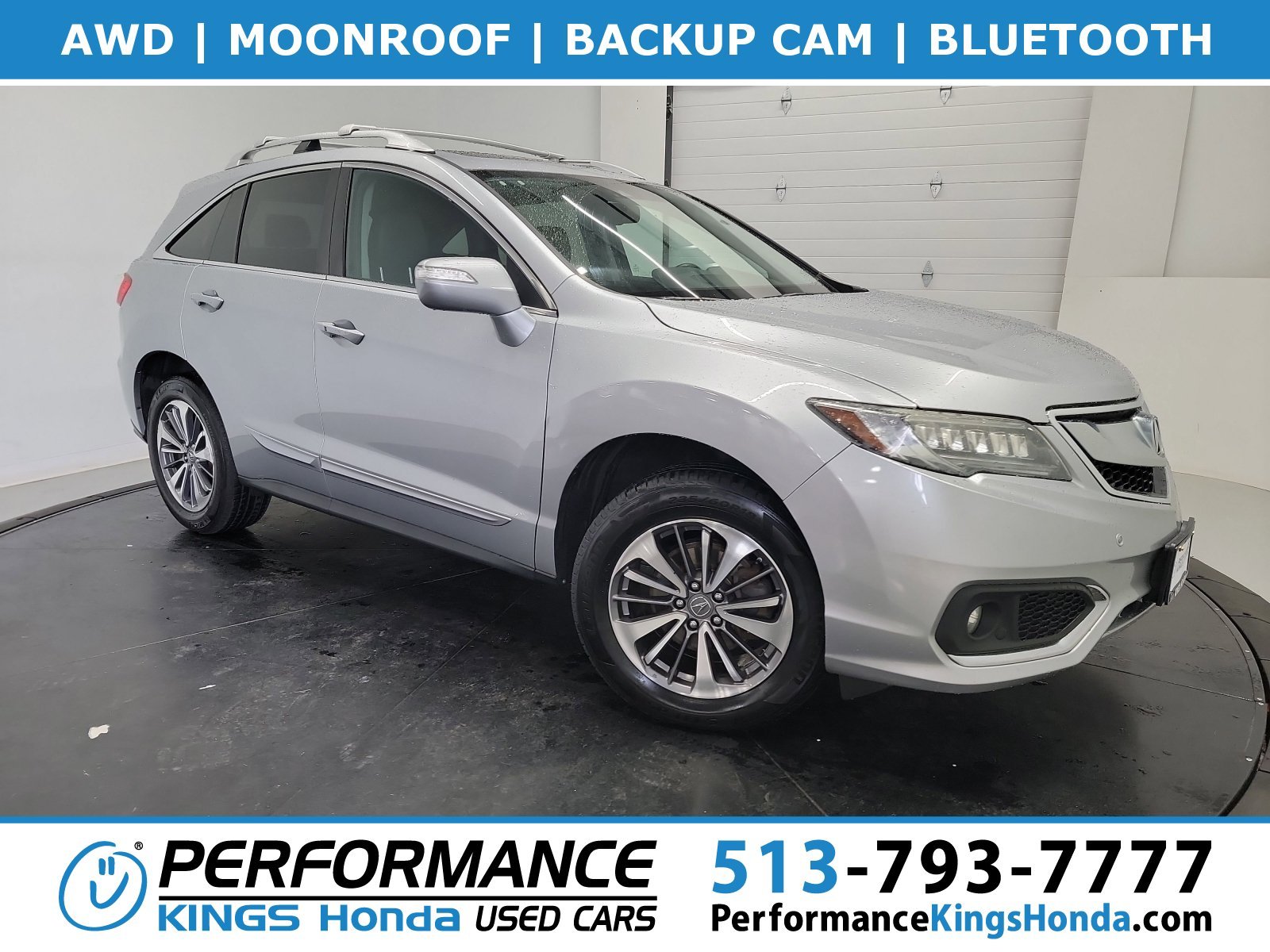 Used 2017 Lunar Silver Metallic Acura w/Advance Pkg image 1