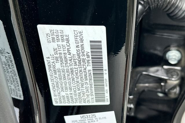 Used 2026 Black Honda TrailSport Elite image 27