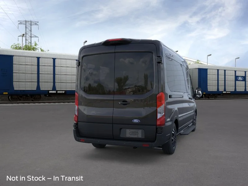 New 2026 Agate Black Metallic Ford Passenger Van XLT image 8