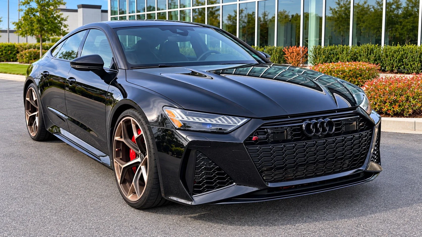 Used 2024 Black Audi 4.0T image 1