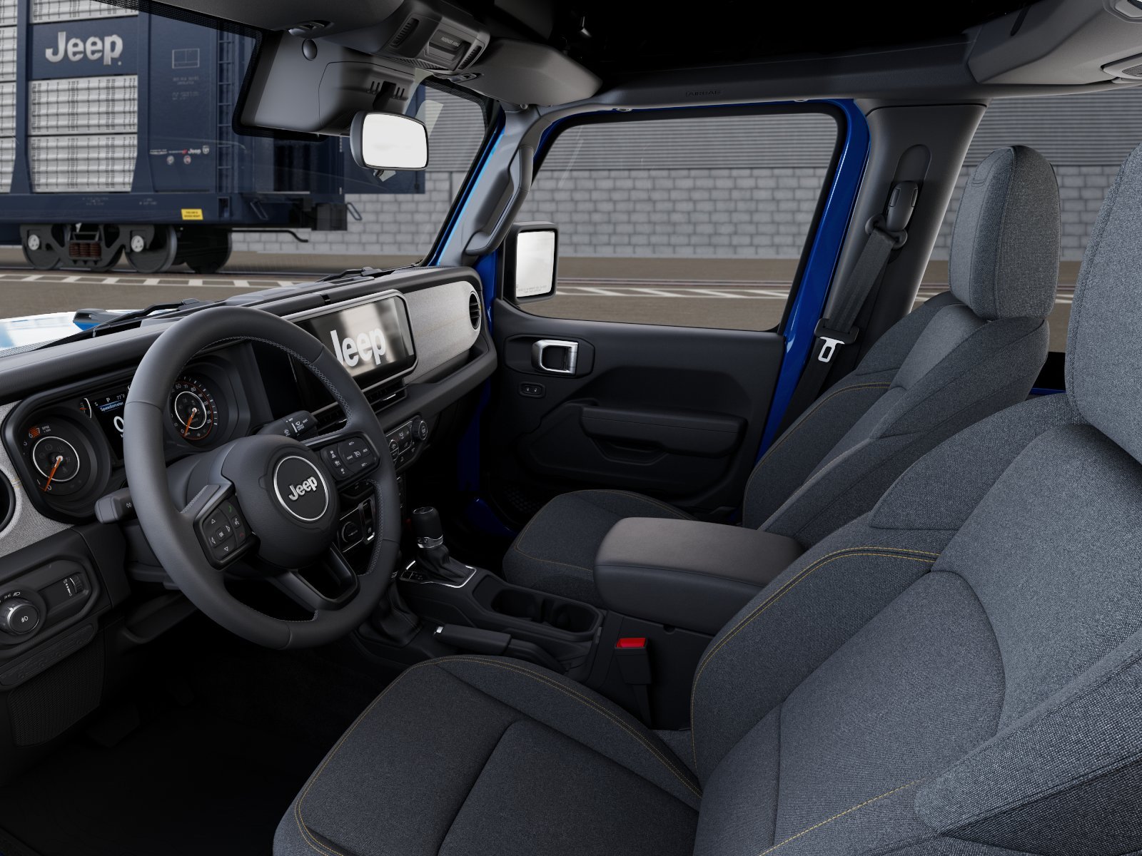 New 2026 Hydro Blue Pearl-Coat Exterior Paint Jeep Sport S image 48