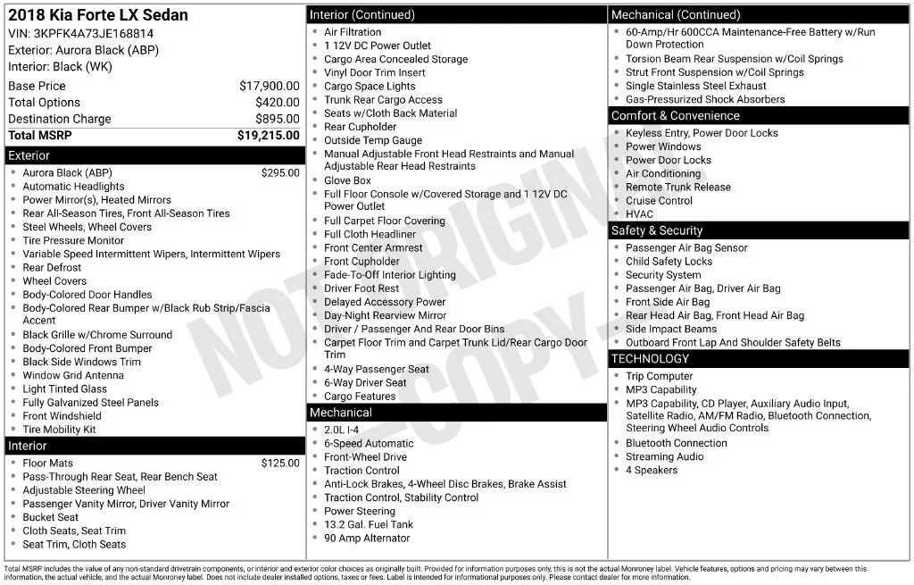 Used 2018 Black Kia LX image 37