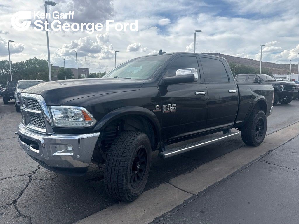 Used 2016 Brilliant Black Crystal Pearlcoat Ram Laramie image 1