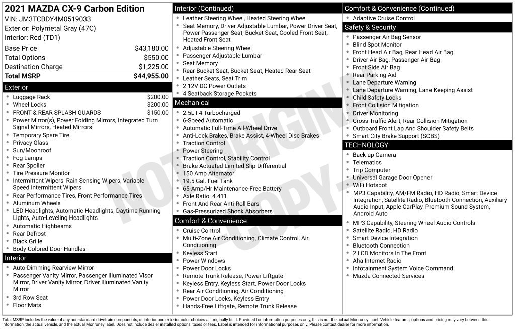 Used 2021 Gray Mazda Carbon Edition image 11