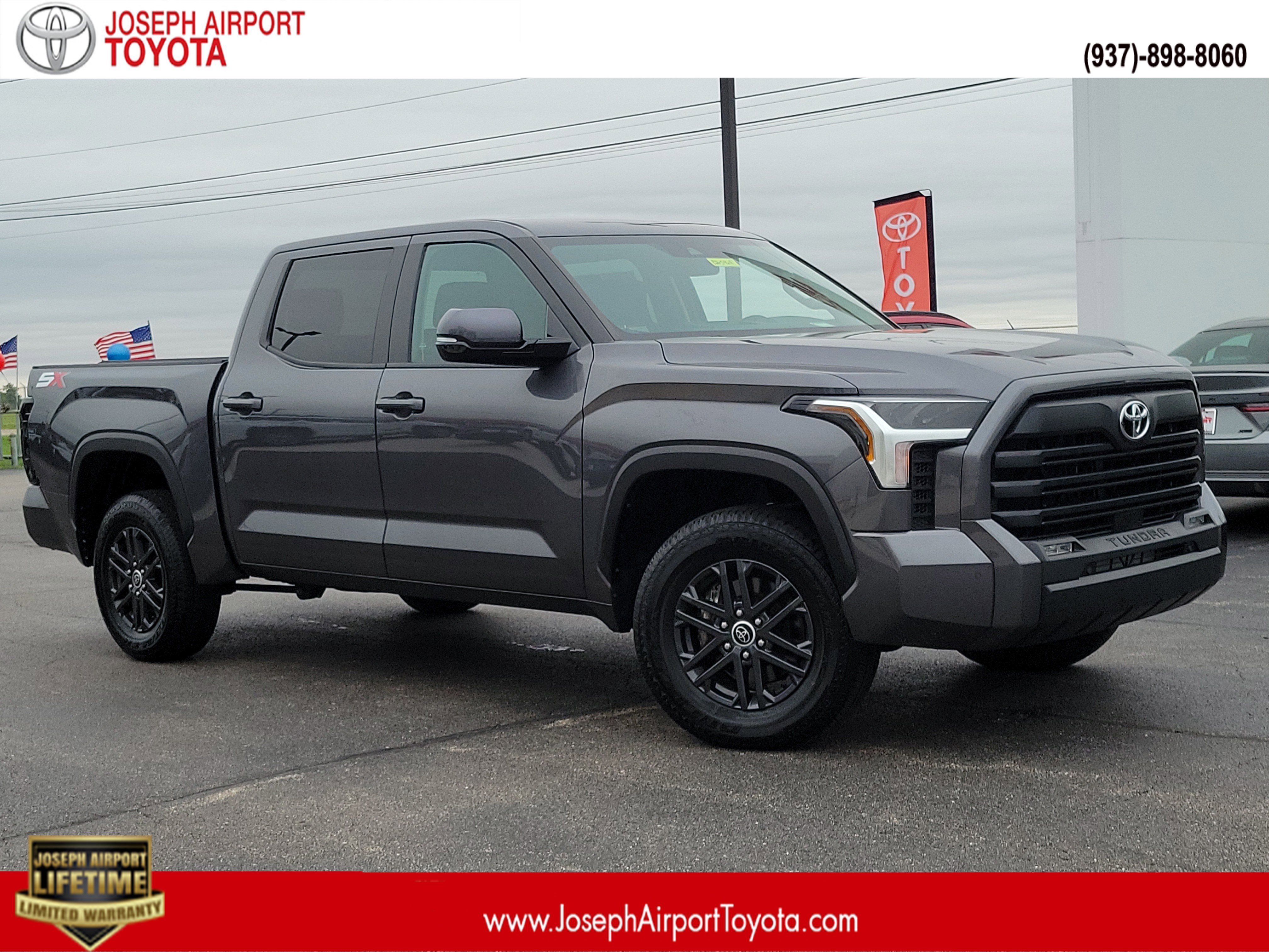 Magnetic Gray Metallic 2024 Toyota Tundra SR5 CrewMax Cab 4WD Pickup Truck Four-Wheel Drive