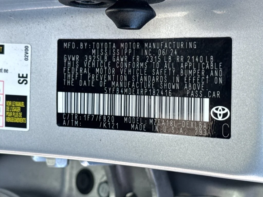Used 2024 Silver Toyota LE image 49