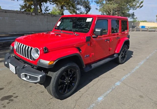 Used 2025 Red Jeep Sahara 4xe image 1