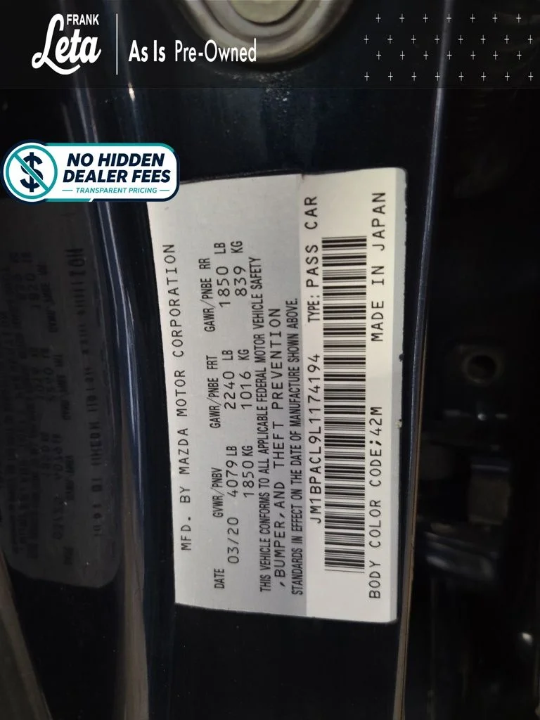 Used 2020 Blue Mazda Select image 24