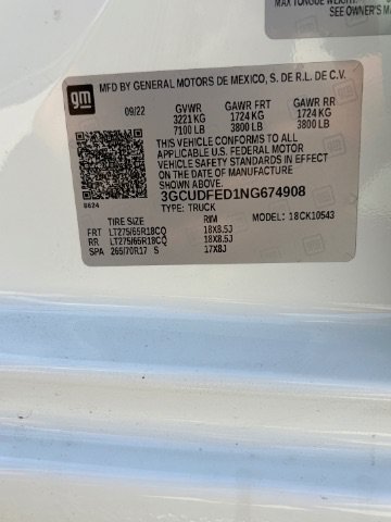 Used 2022 Summit White Chevrolet LT Trail Boss image 21