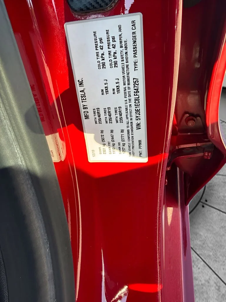 Used 2020 Red Tesla Performance image 31