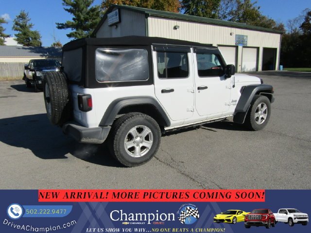 Used 2020 White Jeep Unlimited Sport S image 4