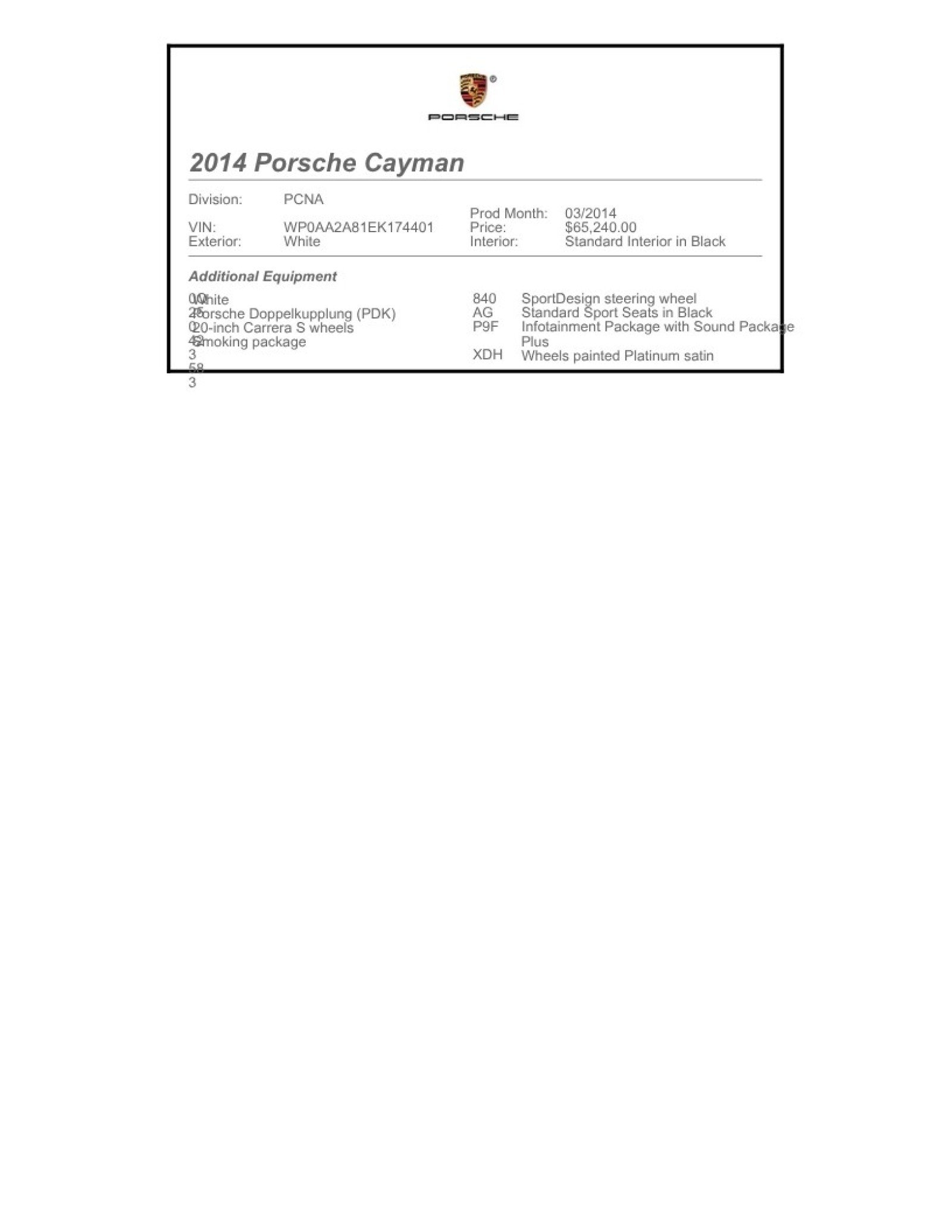 Used 2014 White Porsche  image 2
