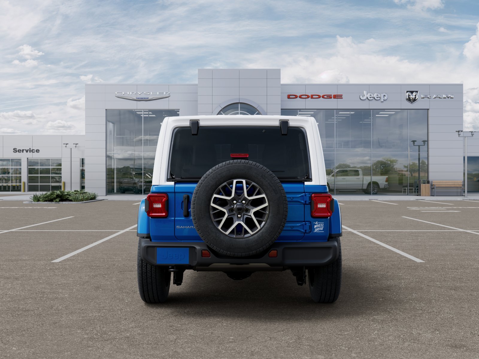 New 2026 Hydro Blue Pearl-Coat Exterior Paint Jeep Sahara image 38
