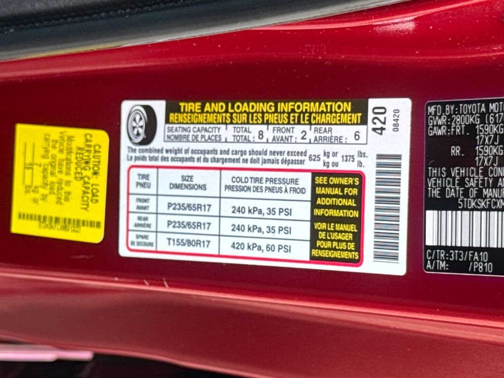 Used 2021 Red Toyota LE image 45