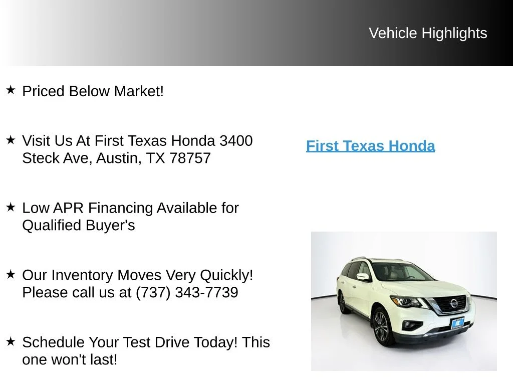 Used 2017 Pearl White Nissan Platinum image 10
